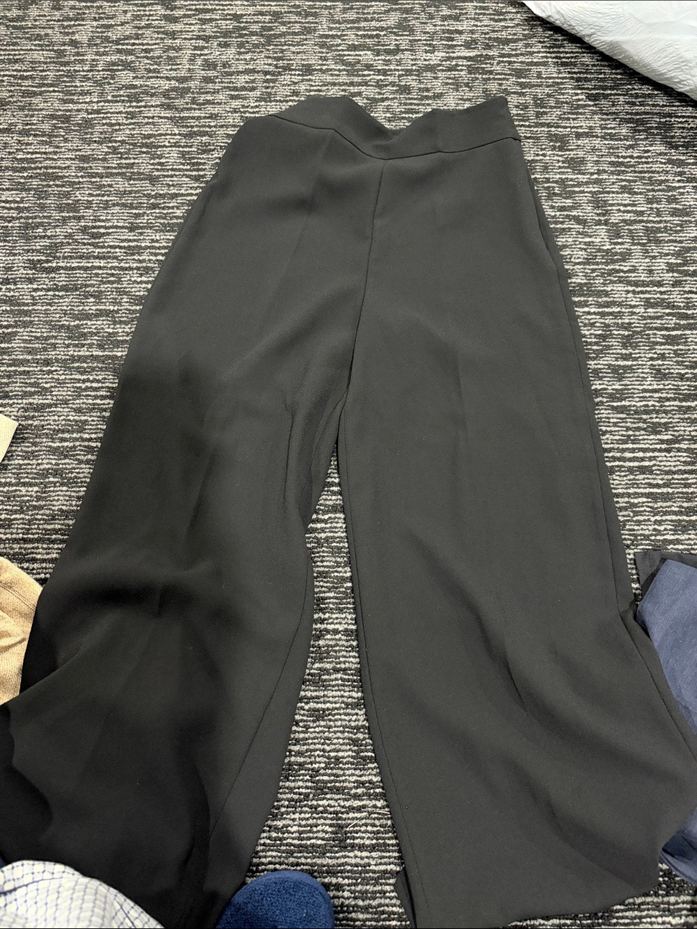 Zara Black High-Waist Wide-Leg Pants